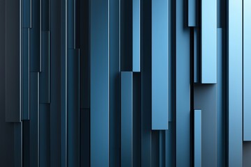 Obraz premium Shiny metallic bars with vertical gradients and subtle reflections, creating a high-tech and elegant abstract design