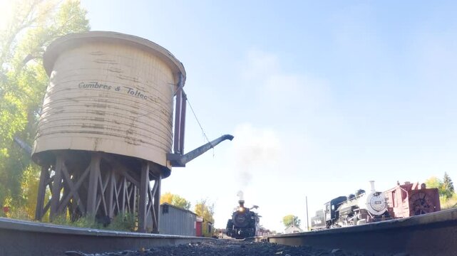Cumbres and Toltec Scenic Railroad Under Train Shot