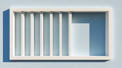 Uneven white grid lines against a light blue background, providing a contemporary and relaxed design aesthetic