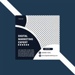 Editable Digital Marketing Post Template