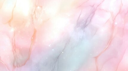Fototapeta premium Marble Texture with pastel rainbow gradient and gold foil veins Easter Background Wallpaper