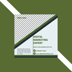 Editable Digital Marketing Post Template