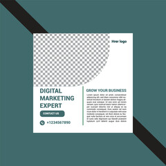 Editable Digital Marketing Post Template