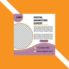 Editable Digital Marketing Post Template