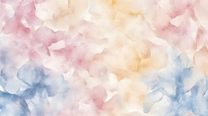 Abstract Watercolor Painting Pastel Hues Floral Design