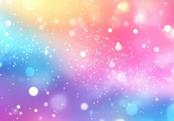 Abstract pastel background with colorful bokeh and sparkle effects
