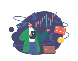 Young Woman in Vr Glasses In Front Of AR Information Dashboard. Data Analysis, Database Visualization Concept