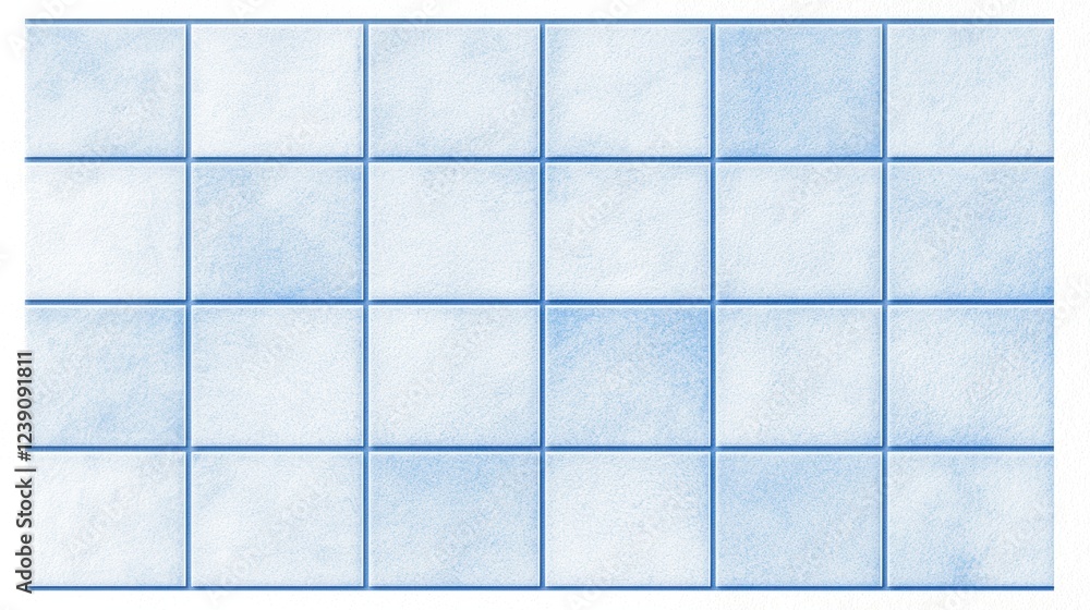 Aufkleber simple blue grid pattern on white, creating a balanced and versatile design for modern and professio