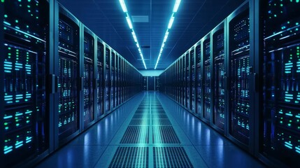 VFX visualization showcasing the intricacies of internet traffic management.