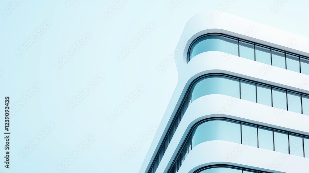 Poster modern architectural design with clean lines.