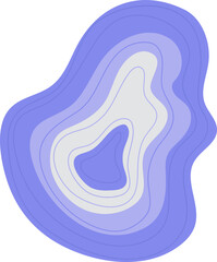 Abstract shape pattern tufting rug illustration