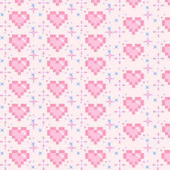 Valentine's Day pink heart-shaped background image