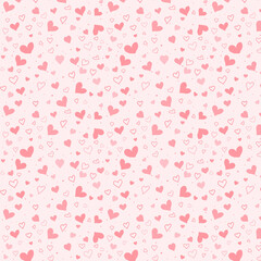 Valentine's Day pink heart-shaped background image