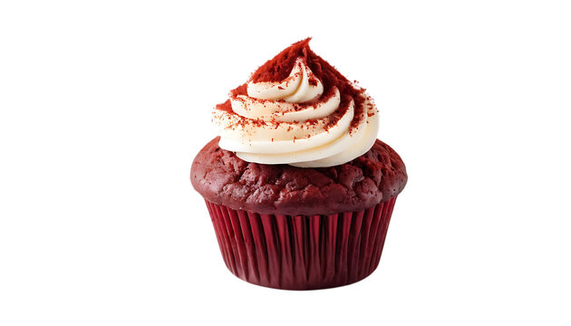 baked red velvet cupcake png - Powered by Adobe
