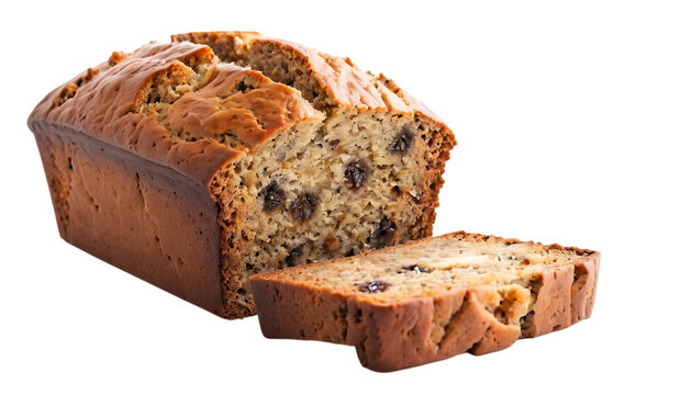 baked banana bread png 