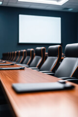 Modern corporate meeting room setup professional office