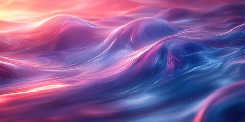 Obraz premium Abstract Gradient Background Neon Pink Purple Blue Smooth Blurred Wallpaper Vibrant Grainy Texture Digital Art