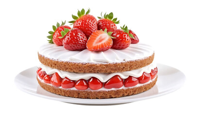 cake with strawberry png