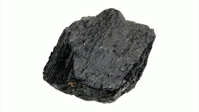hard coal on a white isolated background