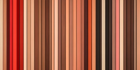 Obraz premium Vertical Stripes of Diverse Wood Tones Warm Brown Red Beige and Peach Wood Grain Texture Background