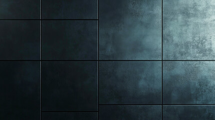 Naklejka premium Modern black office wall design with soft ambient lighting in a minimalistic space