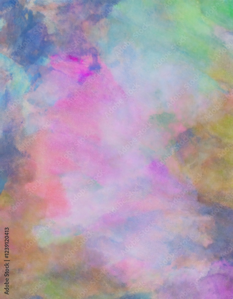 Canvas Prints Colorful pastel watercolor painting creating a dreamy abstract background