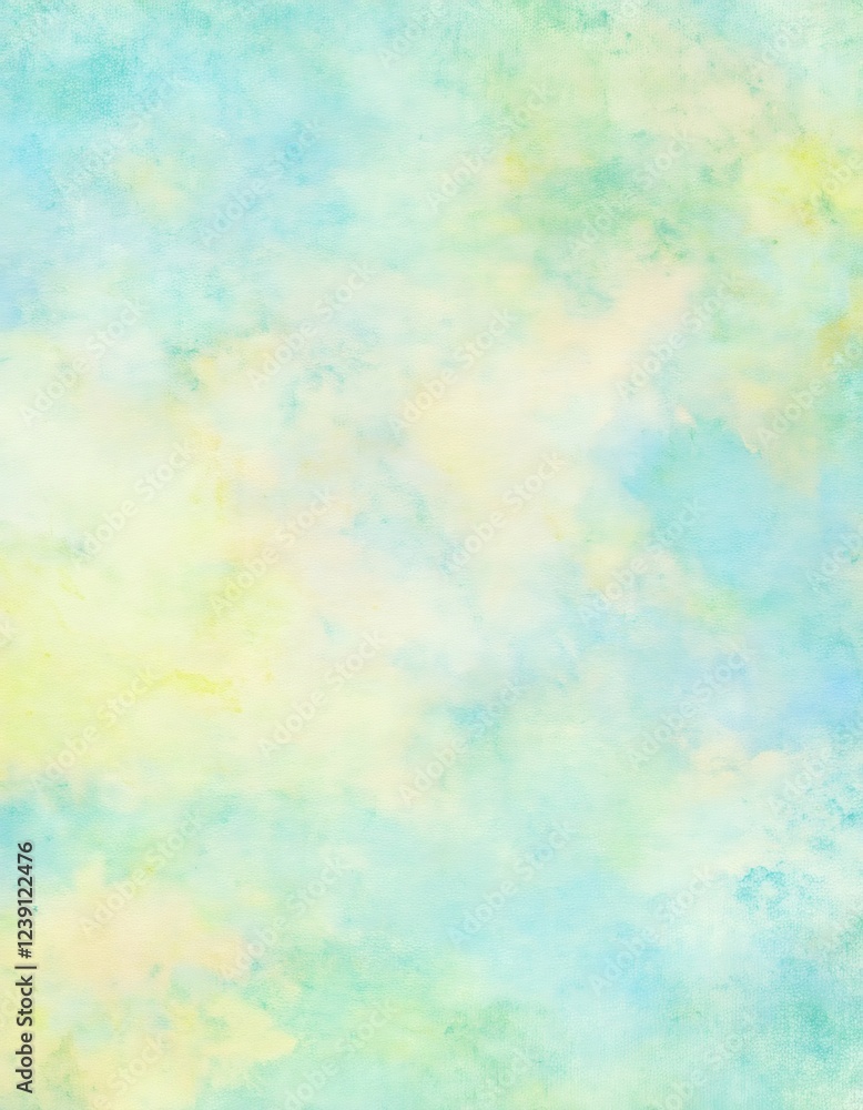 Poster abstract watercolor background creating soft texture with blue and yellow gradient