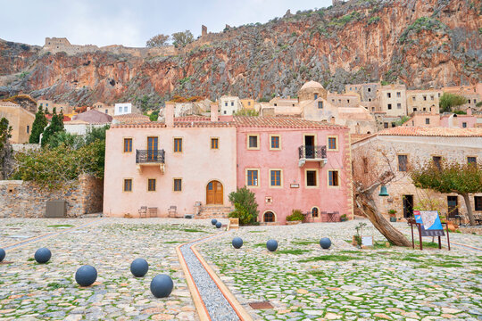 view of the city of Monemvasia