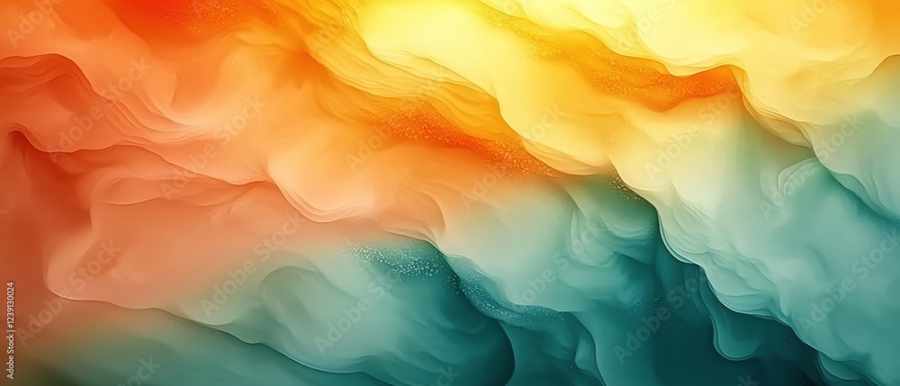 Poster abstract flowing colors create a dynamic and vibrant background with soft gradients and textures