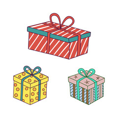set of gift boxes