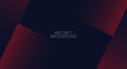 Abstract banner design. Red diagonal lines on black background. Modern graphic. Futuristic technology concept. Suit for cover, header, business, banner, presentation, website, flyer
