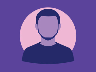 person in profile vector icon design