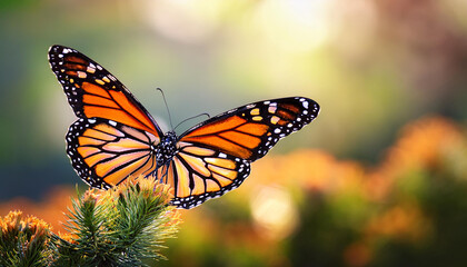 Naklejka premium beautiful monarch butterfly