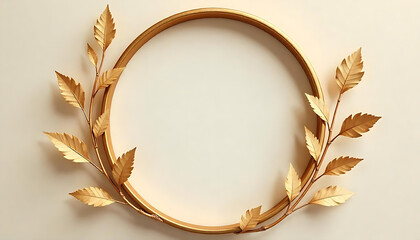 gold laurel wreath