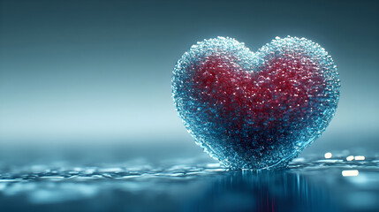 Fototapeta premium Attributes of lovers. Hearts, flowers, candles.