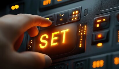 Countdown Start Button for Event Race Preparation Motivation