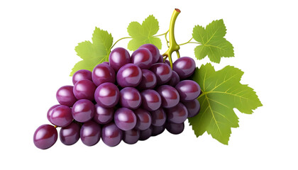 Fototapeta premium bunch of grapes 3d png