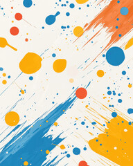 High energy splatter paint background with vibrant colors and dynamic strokes