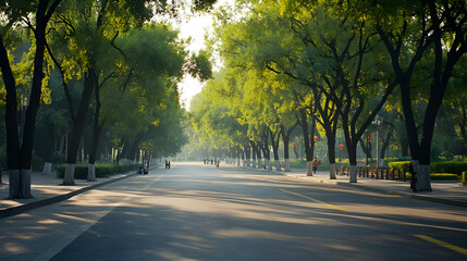 Naklejka premium autumn in the park