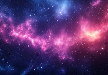 Stunning cosmic backdrop featuring vibrant colors of pink, purple, and blue with countless stars in a dreamy galactic landscape for your creative projects