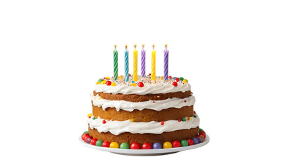  birthday cake with candles pn