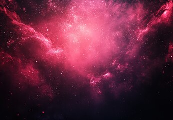 Fototapeta premium Stunning Pink Nebula in the Vast Universe, Cosmic Clouds and Stars Creating a Beautiful Space Scene for Artistic Backgrounds and Science Concepts