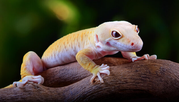 albino new caledonian giant gecko rhacodactylus laechianus