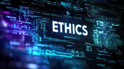 Obraz premium Digital background featuring the word 