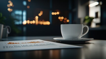 Clever design infographics on a clean table modern office creative aesthetics balanced lighting artistic blend