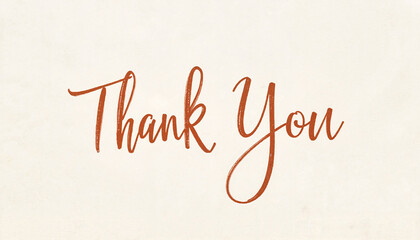 Charming handwritten thank you note on textured paper, warm gratitude