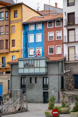 Downtown Bermeo, town in the Basque coast