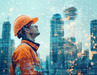 Construction Worker Vision of the Future: A Digital Overlay on Cityscape