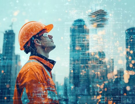 Construction Worker Vision of the Future: A Digital Overlay on Cityscape