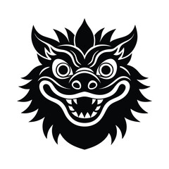Fototapeta premium lion head tattoo